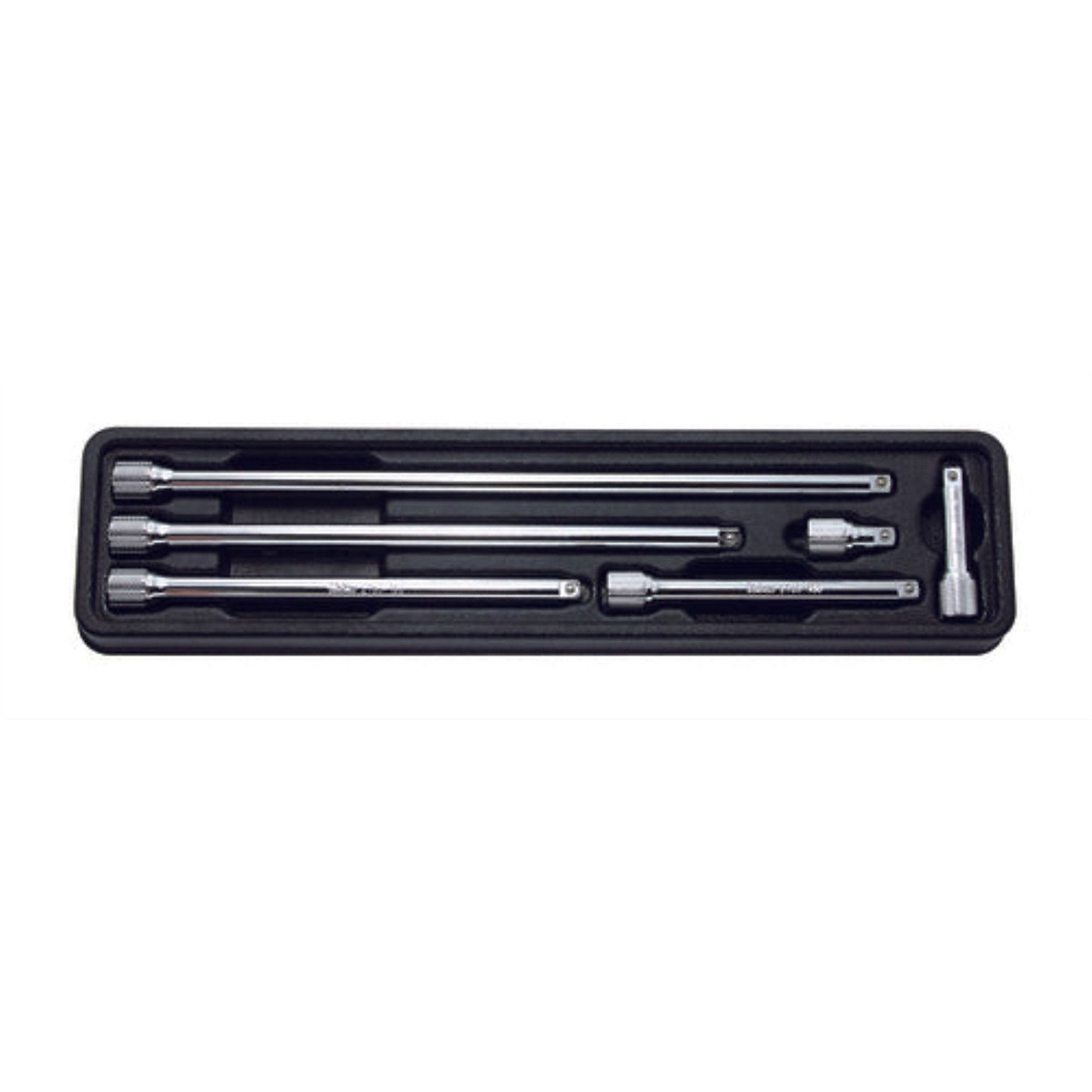 1/4in. Square Drive Extension Bar Set — 28mm to 250mm, 6 Pcs, ABS Tray, Model# KKNPK2760-6